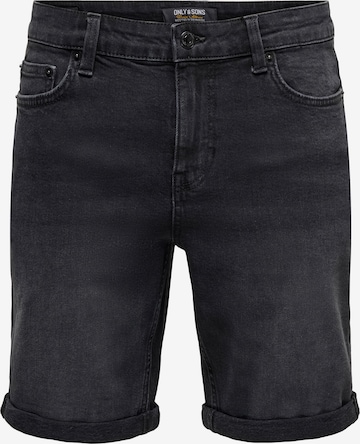 Only & Sons Regular Jeans 'ONSPLY' i svart: framsida