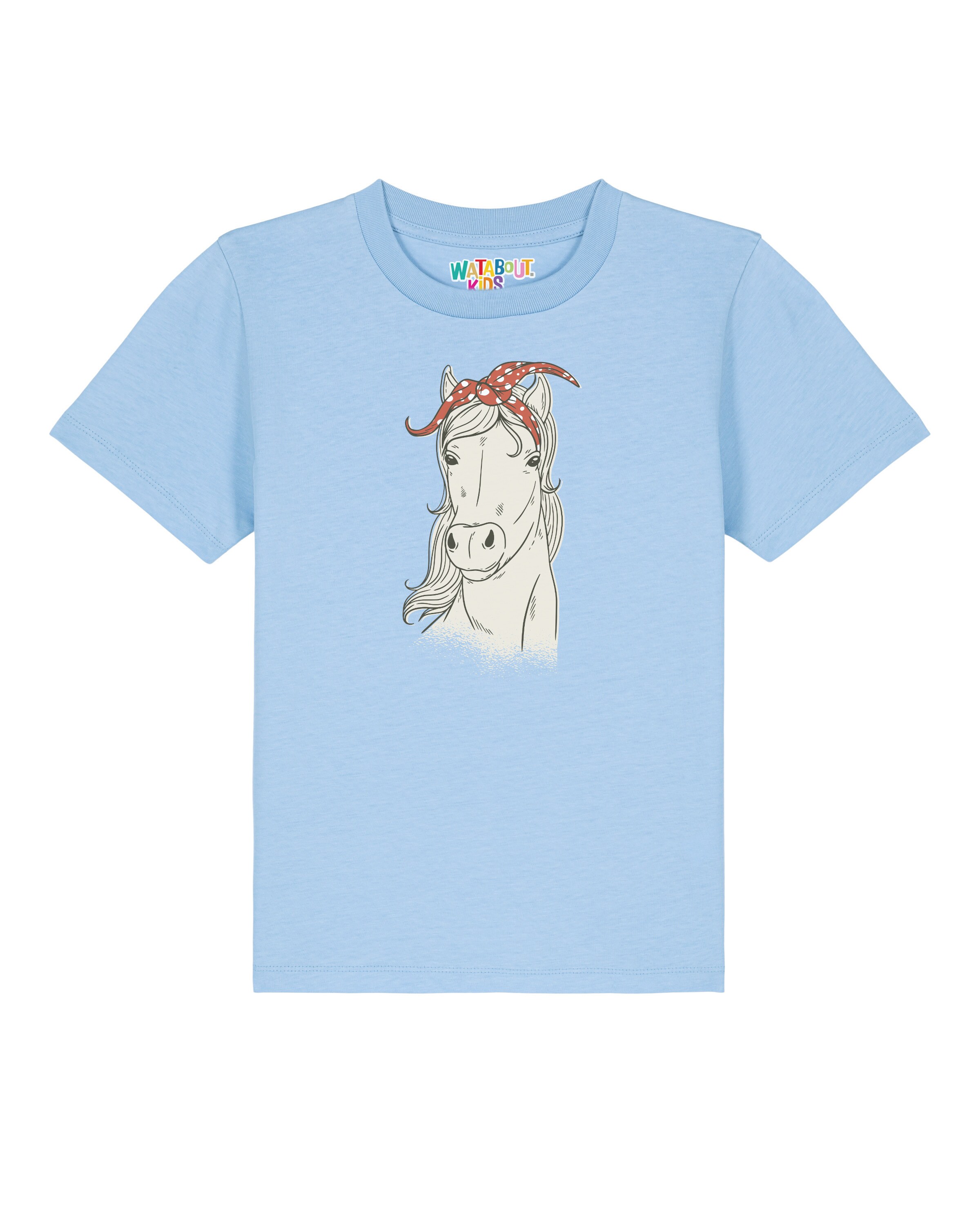 T-Shirt 'Pferd' watabout.kids en bleu : devant