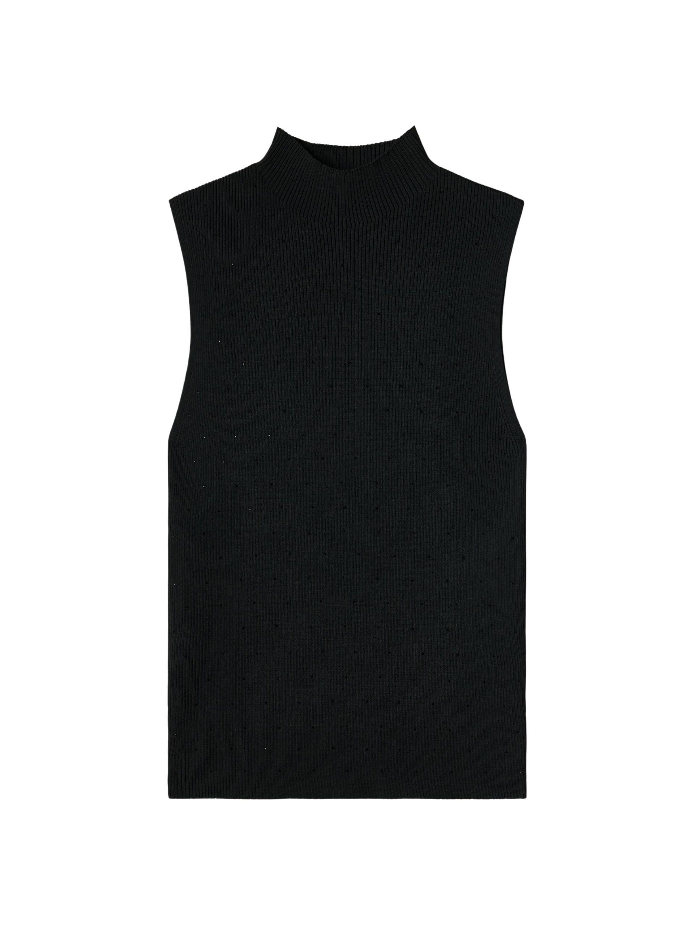 Tops en tricot adl en noir : devant