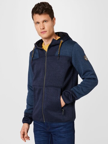 G.I.G.A. DX by killtec Athletic Fleece Jacket in Blue: front