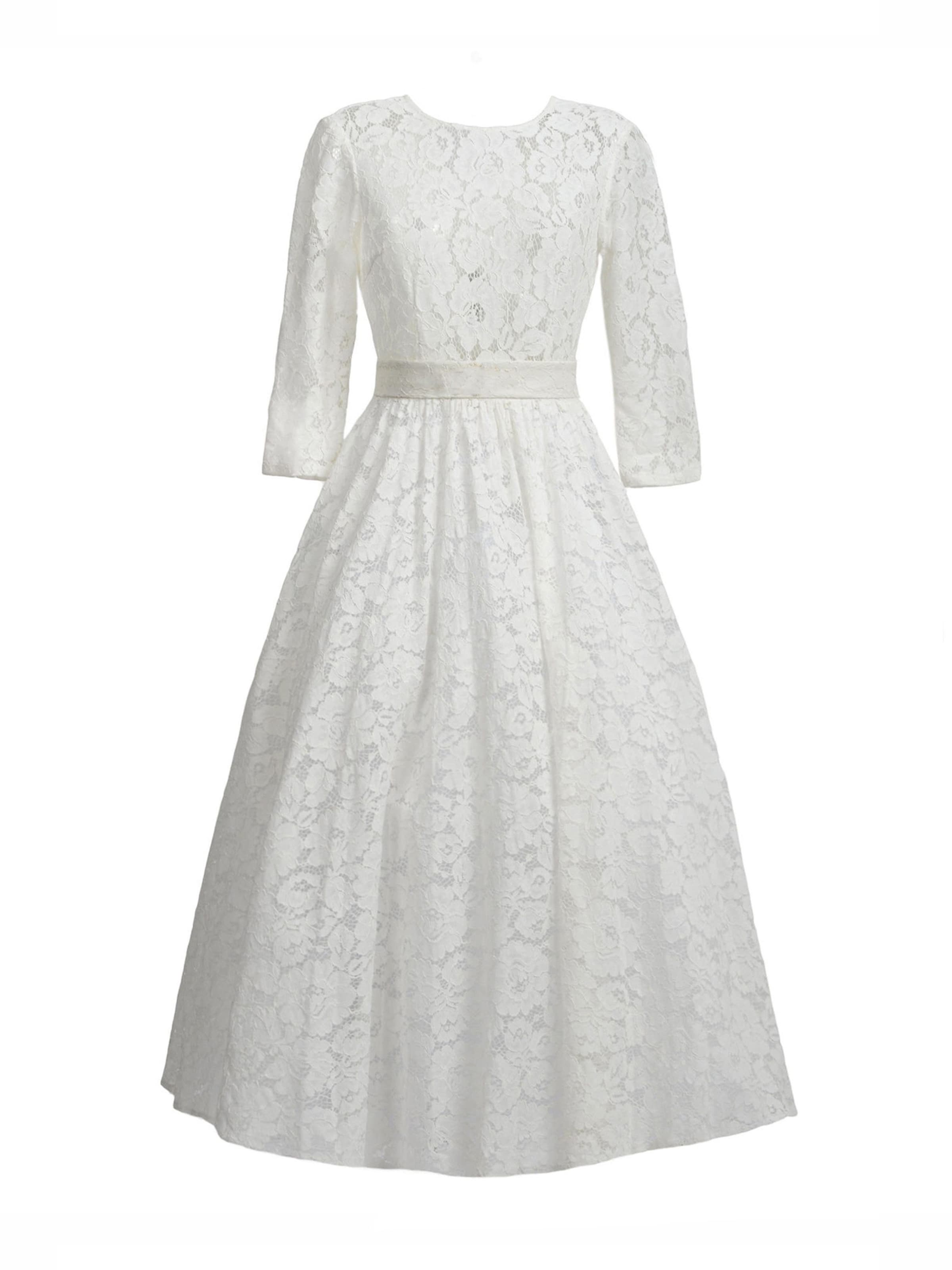 MATSOUR’I Cocktailkleid 'Vicktoria'‌‌‌‌‌‌‌‌‌‌ in Weiß: Vorderseite