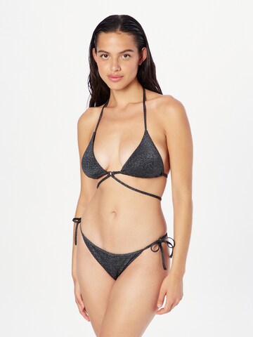 Emporio Armani Triangle Bikini in Black: front