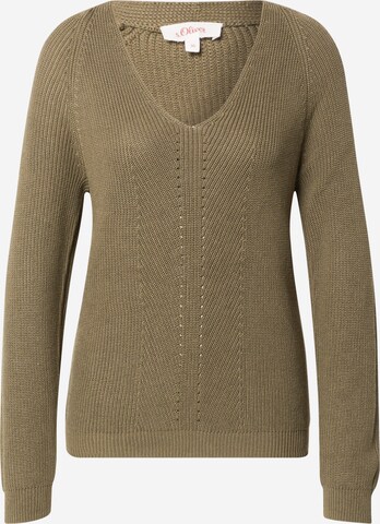 s.Oliver Sweater in Green: front