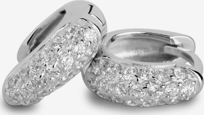 Nana Kay Creolen 'Simply Essentials' in silber / weiß, Produktansicht