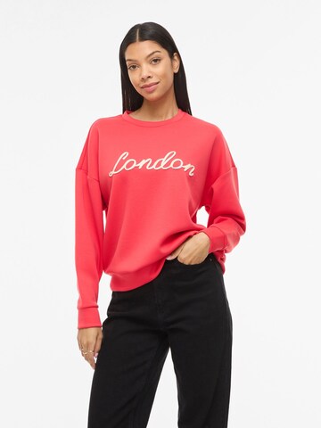 Sweat-shirt 'VISif' VILA en rouge : devant