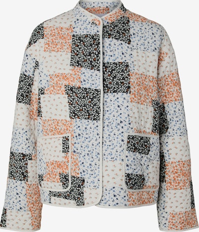 PIECES Välikausitakki 'PCRIKKE' värissä laivastonsininen / oranssi / musta / valkoinen, Tuotenäkymä