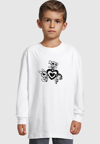 Merchcode Shirt 'The Powerpuff Girls' in Wit: voorkant