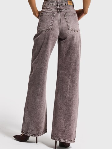 Wide Leg Jean 'Olea Wide High Rise Jeans' IT'S BASIC en marron