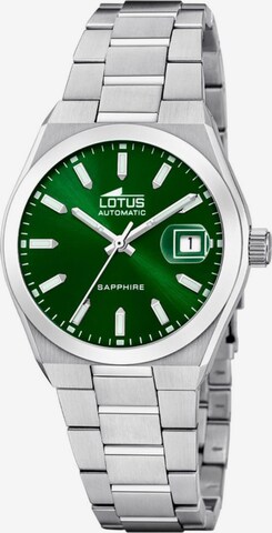 Montre à affichage analogique Lotus en vert : devant