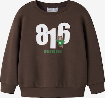 NAME IT Bluza 'NMMNIKAN' w kolorze brązowy: przód