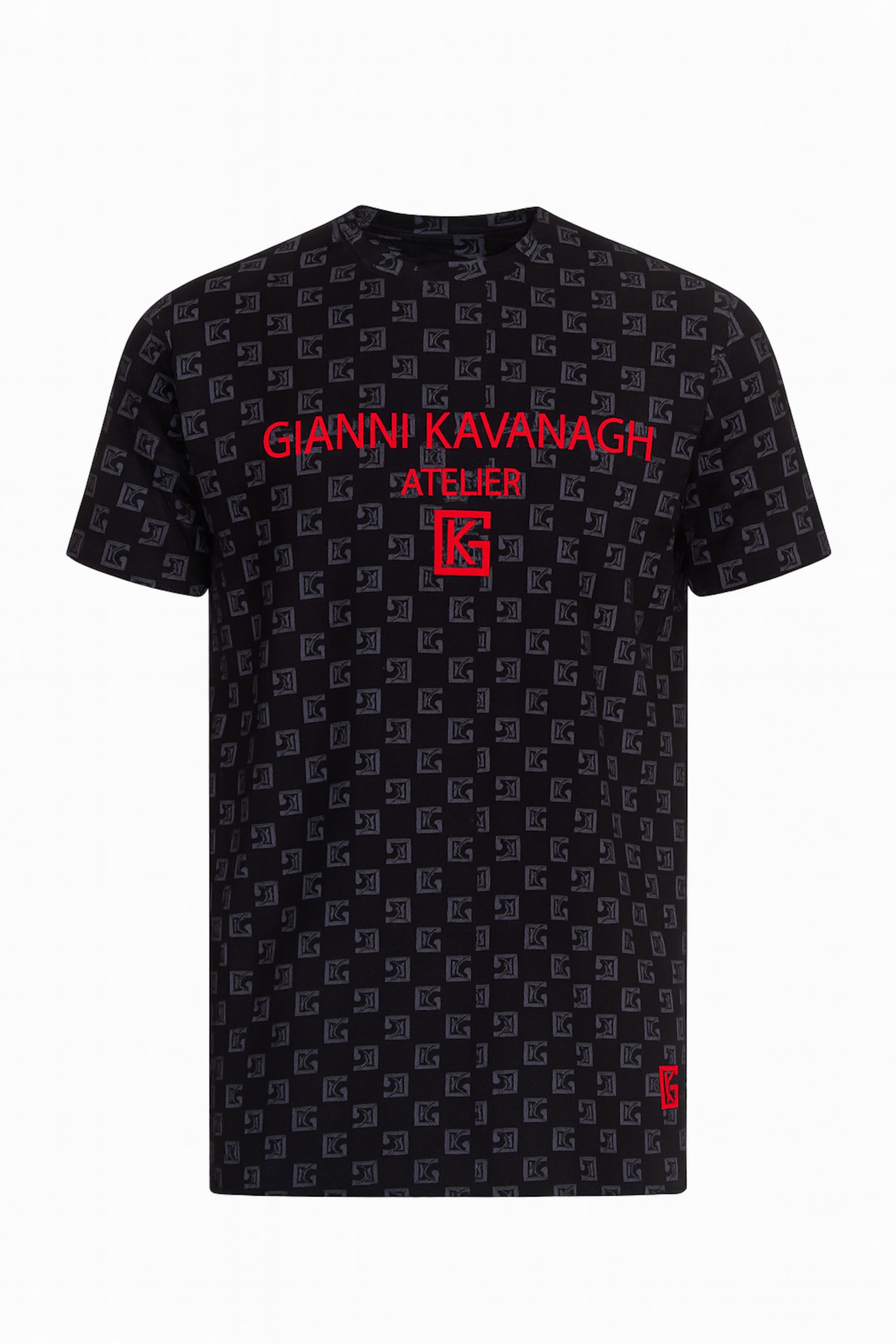T-Shirt fonctionnel Gianni Kavanagh en noir : devant