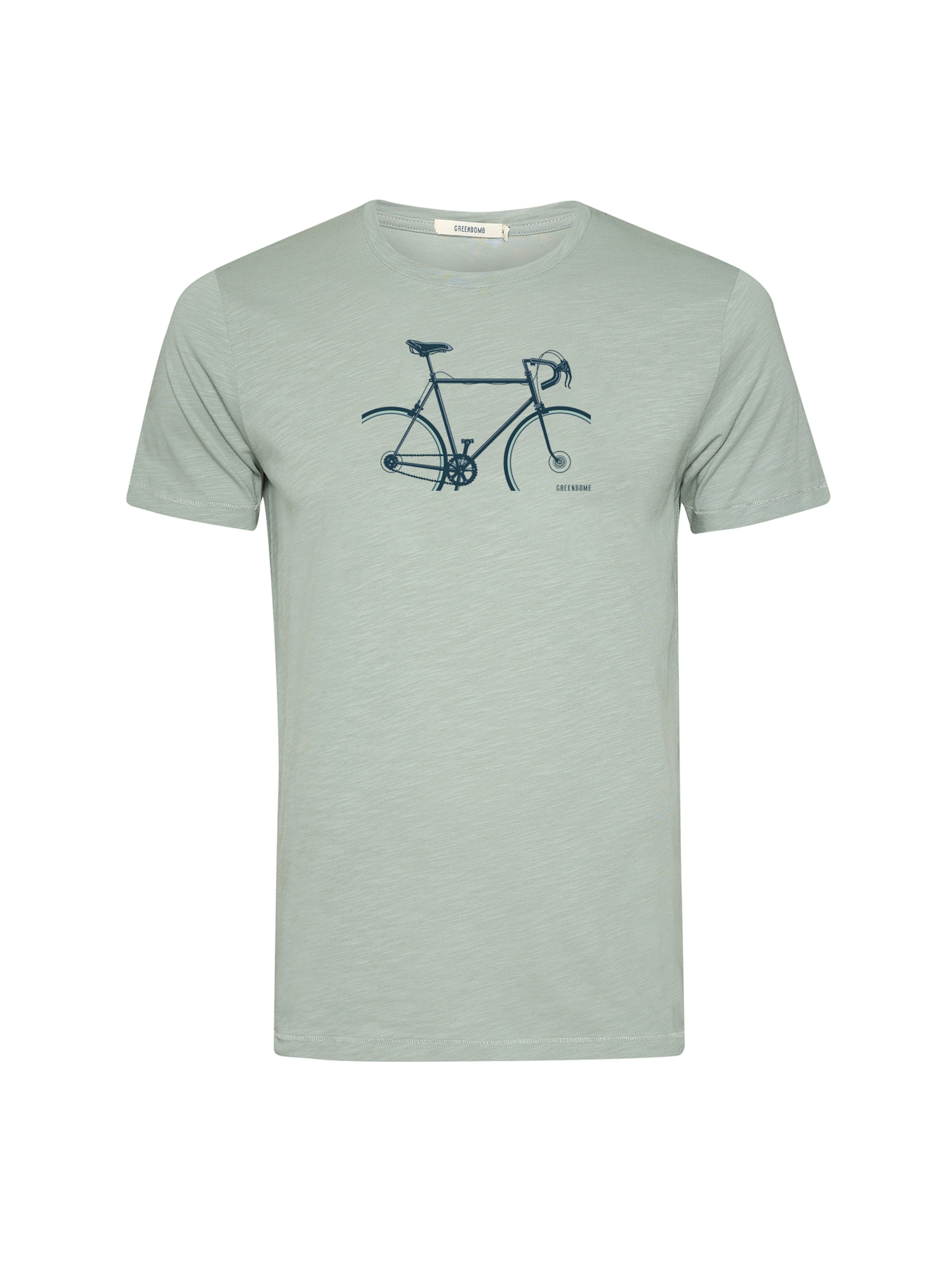 GREENBOMB Shirt 'Spice Bike Crop' in Groen: voorkant