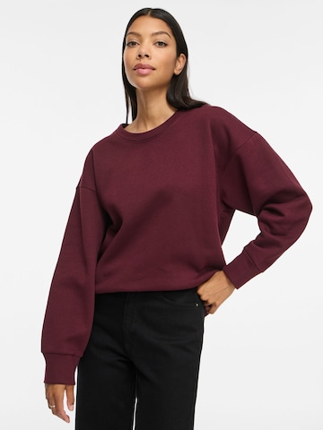 VILA Sweatshirt 'VIVera' in Rood