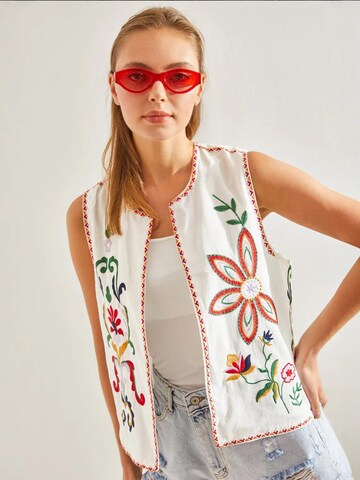 Bianco Lucci Vest in White