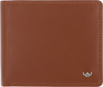 Porte-monnaies 'Polo' GOLDEN HEAD en marron : devant