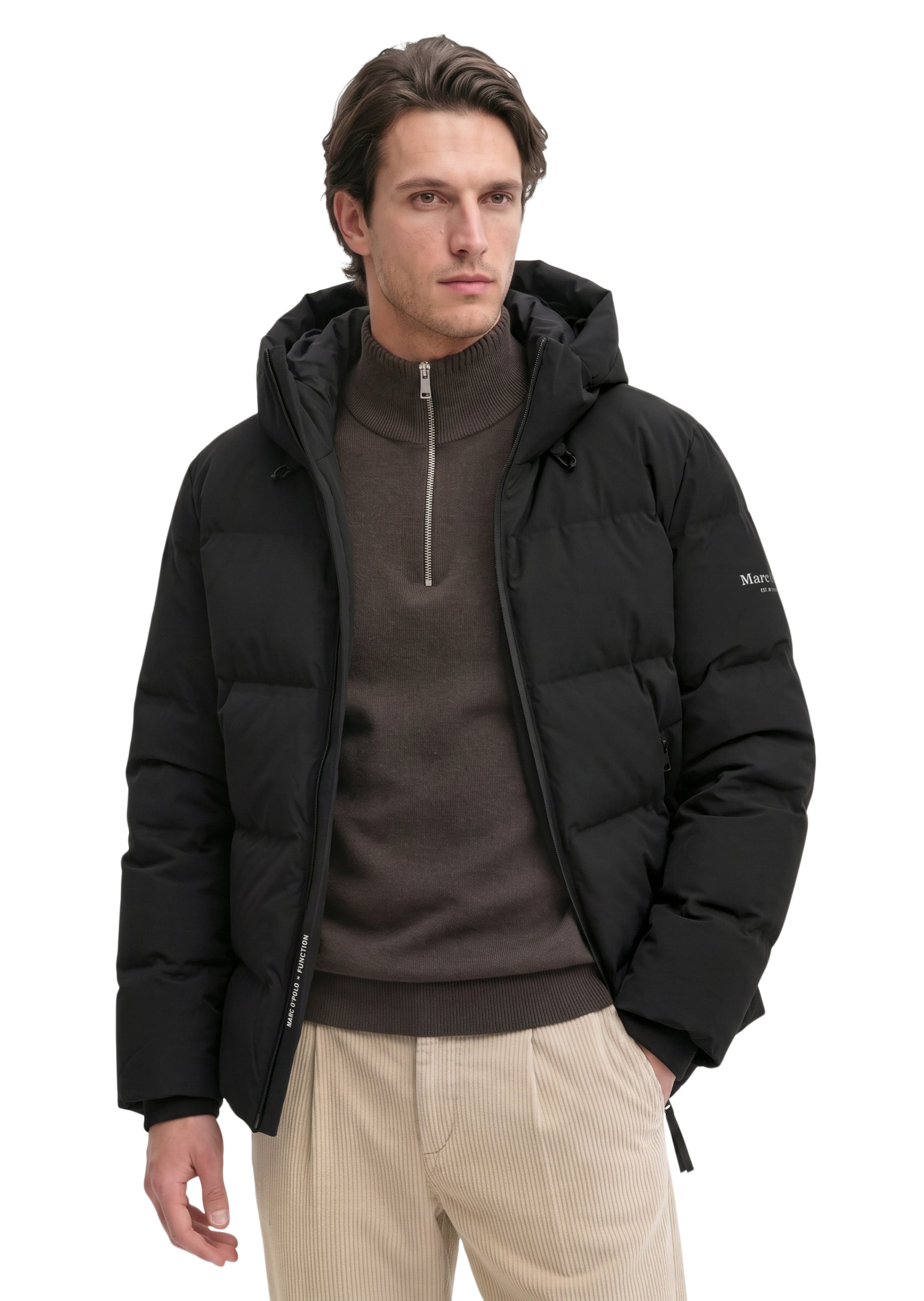 Marc O'Polo Jacke 'MOP x Function' in Schwarz: Vorderseite