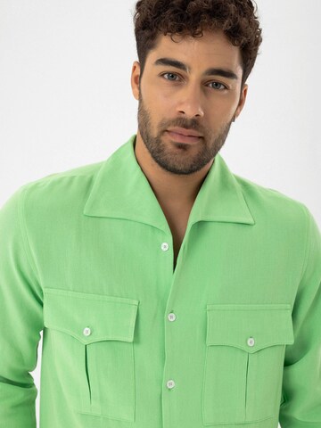 Dandalo Regular fit Button Up Shirt in Green