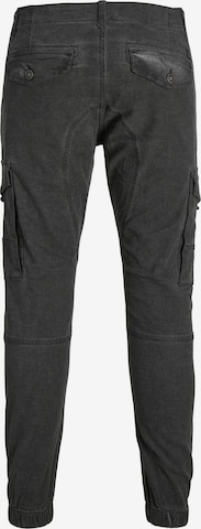 JACK & JONES Tapered Cargo trousers 'PAUL' in Black