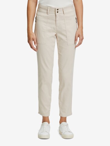 Coupe slim Pantalon Betty & Co en beige : devant