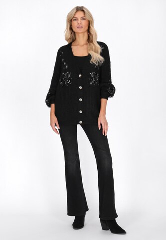 usha FESTIVAL - Casaco de malha em preto