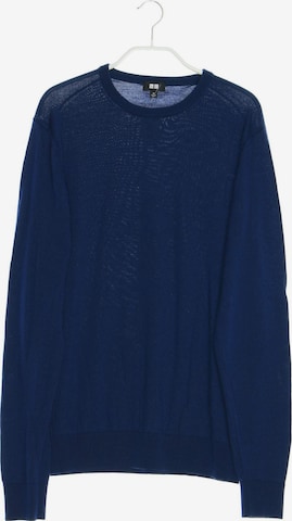 UNIQLO Schurwoll-Pullover in M in Blau: front