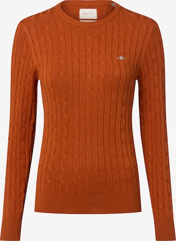 Pull-over GANT en marron : devant