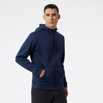 new balance Athletic Fleece Jacket 'Tenacity' in Blue: front