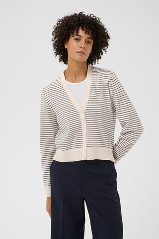 Part Two Gebreid vest 'PWAnessa' in Beige: voorkant