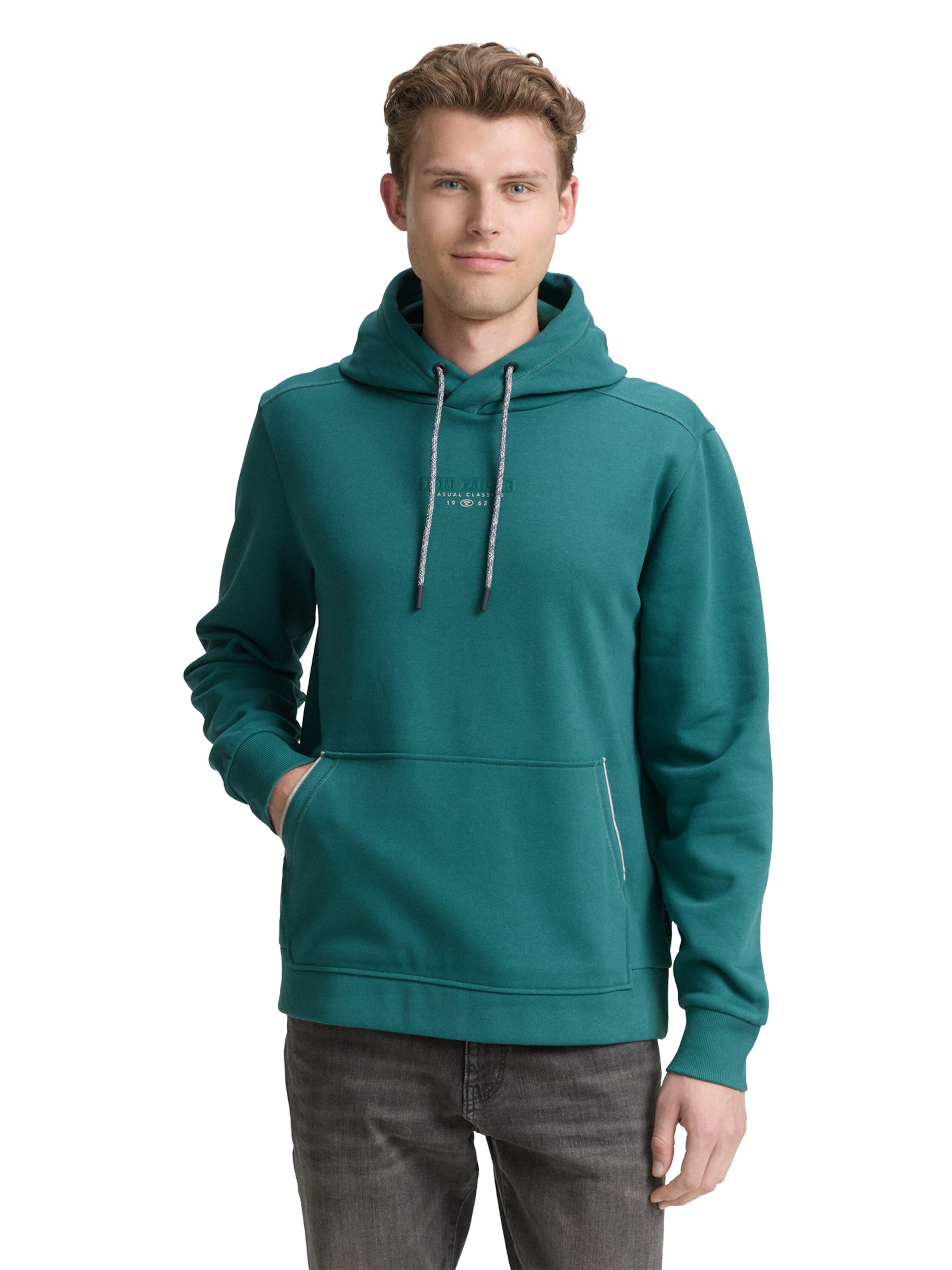 TOM TAILOR Sweatshirt in Green: front