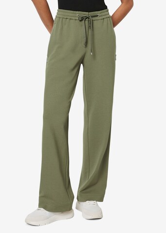 Marc O'Polo Loosefit Broek in Groen: voorkant