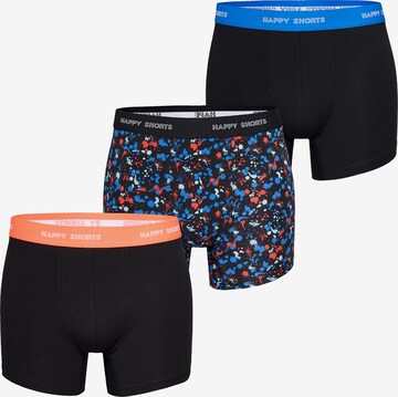 Boxers Happy Shorts en noir : devant