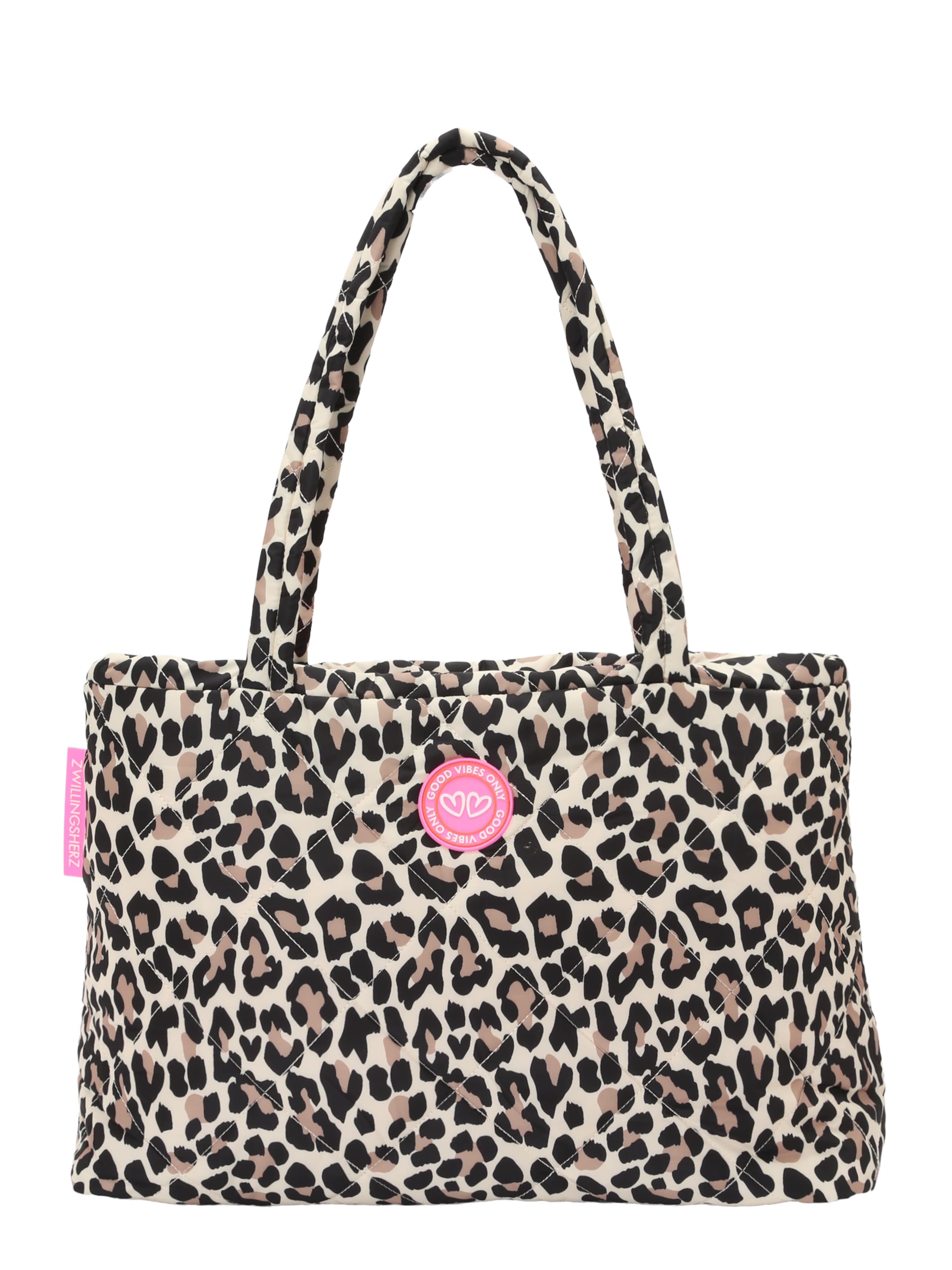 Zwillingsherz - Shopper em bege: frente