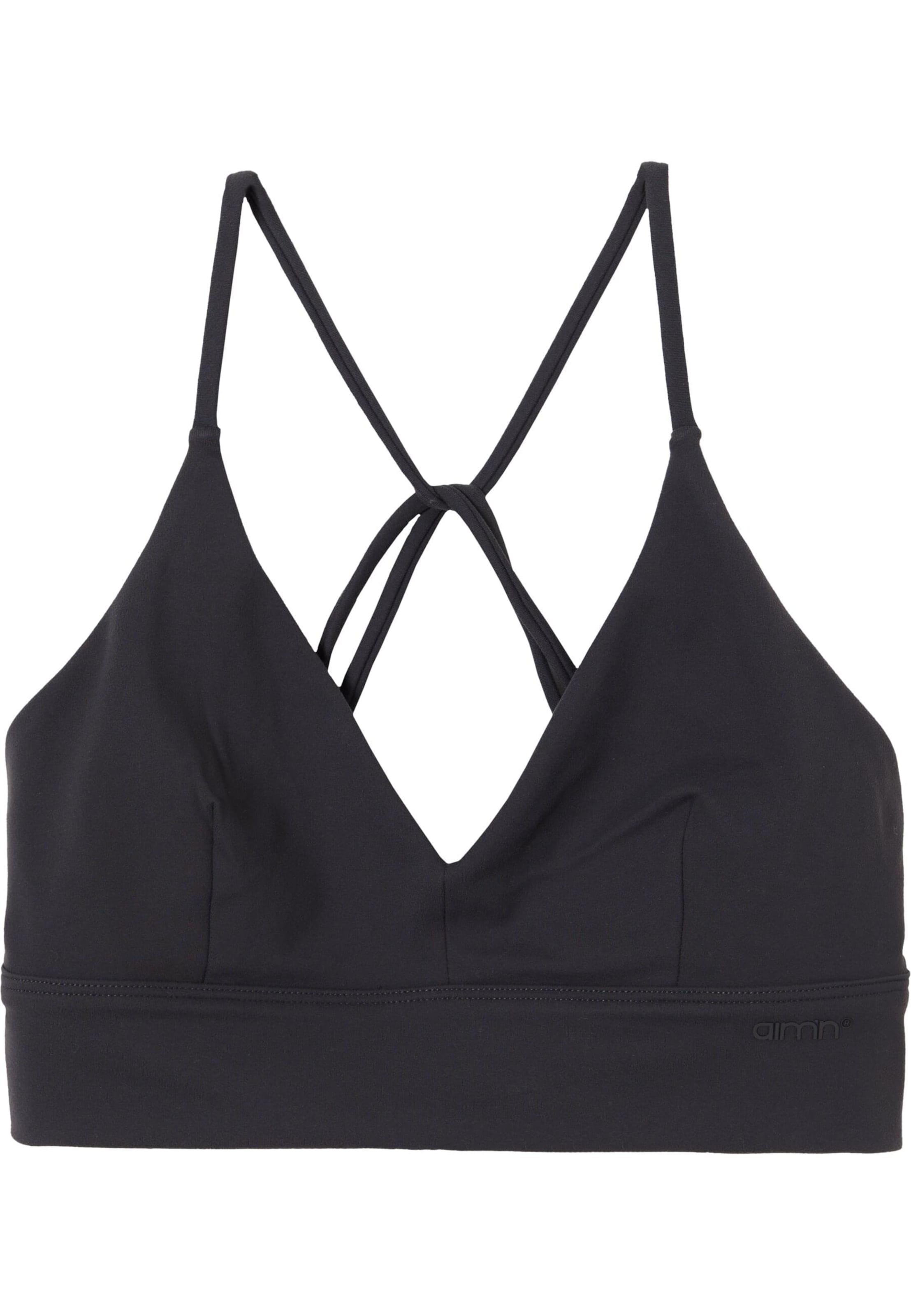 Aim'n Korzetová Sportovní podprsenka – černá: přední strana