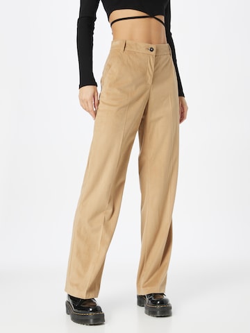 BRAX Wide leg Pants 'Maine' in Brown: front