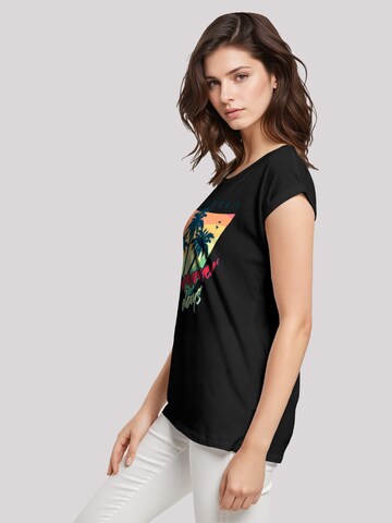 T-shirt 'California Palmen Retro' F4NT4STIC en noir