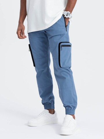 Ombre Tapered Trousers 'OM-PAJO-0135' in Blue: front
