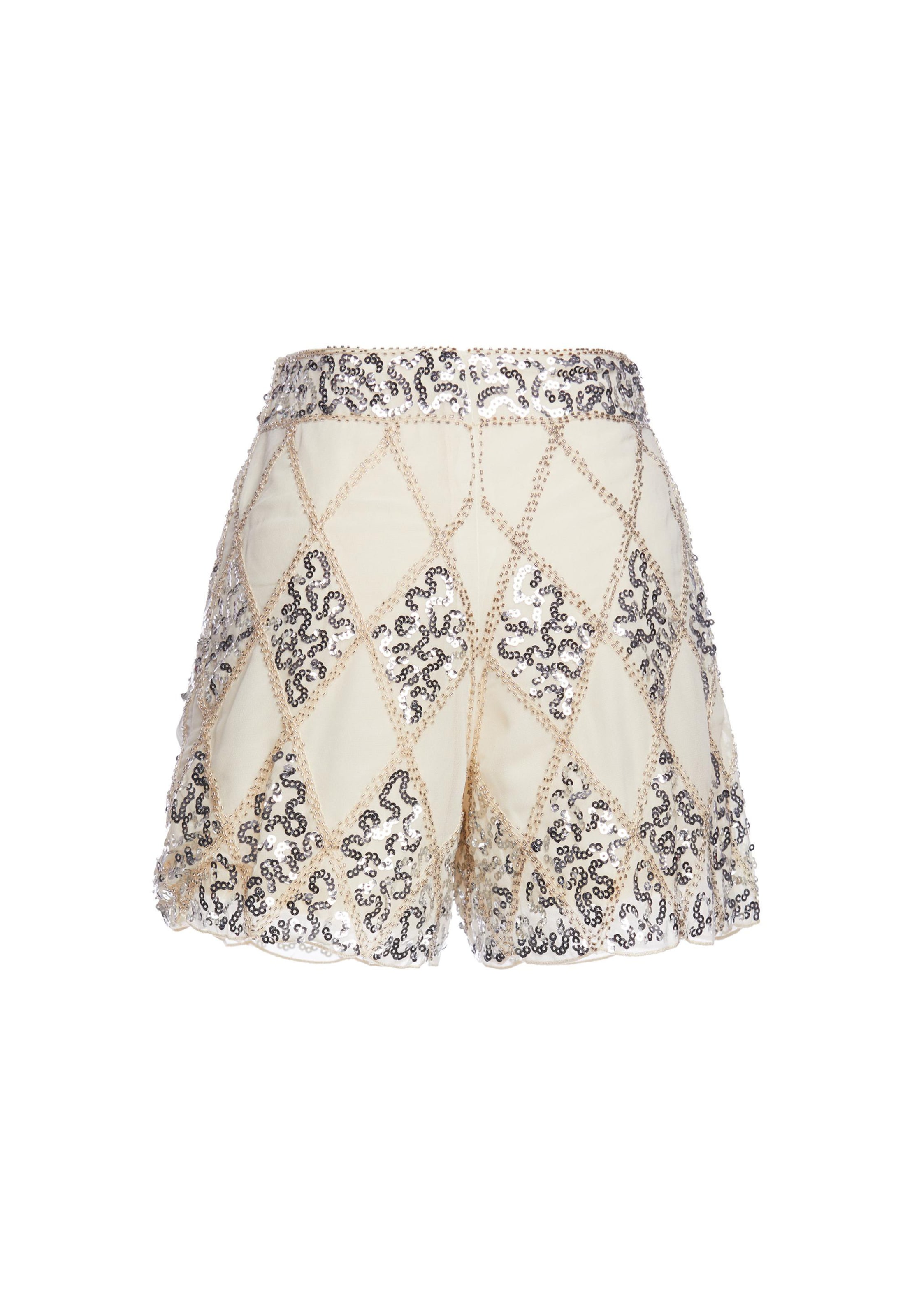 faina Slimfit Broek in Beige