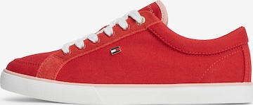 Sneaker low de la TOMMY HILFIGER pe roșu: față