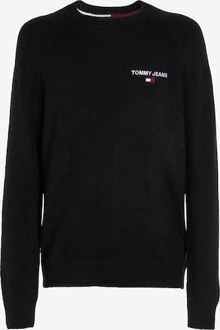 Tommy Jeans Sweater in Black: front