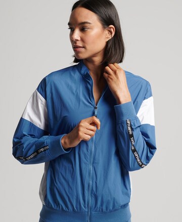 Superdry Athletic Jacket 'Train' in Blue: front