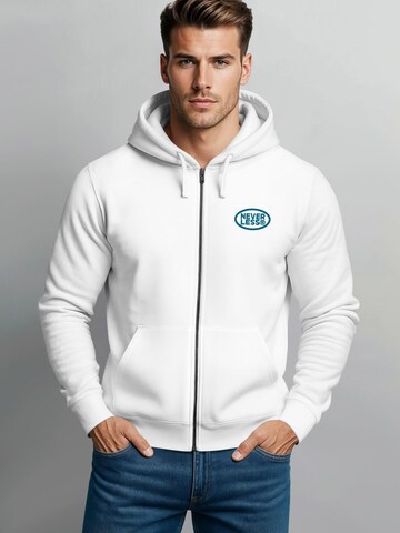 Neverless Zip-Up Hoodie 'Yosemite Park' in White