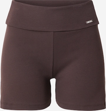 Aim'n Skinny Sports trousers in Brown: front