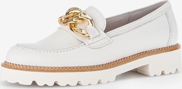 GABOR Classic Flats in White: front