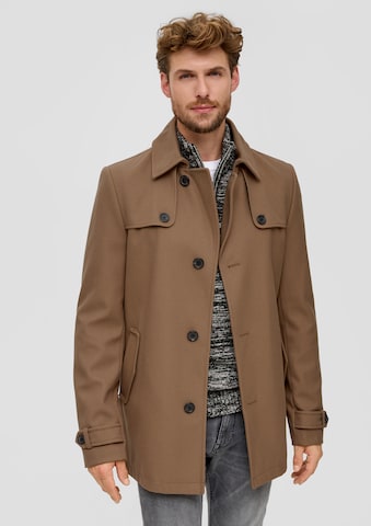 s.Oliver Between-Seasons Coat in Brown: front