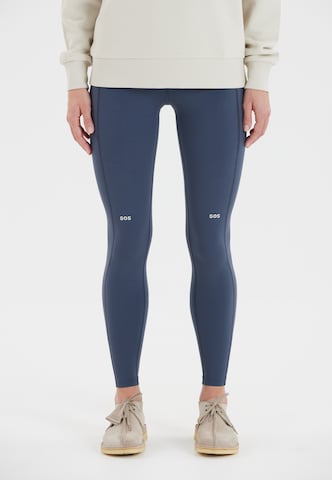 SOS Skinny Workout Pants 'Leysin' in Blue: front
