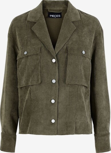 PIECES Veste mi-saison en vert / argent, Vue avec produit