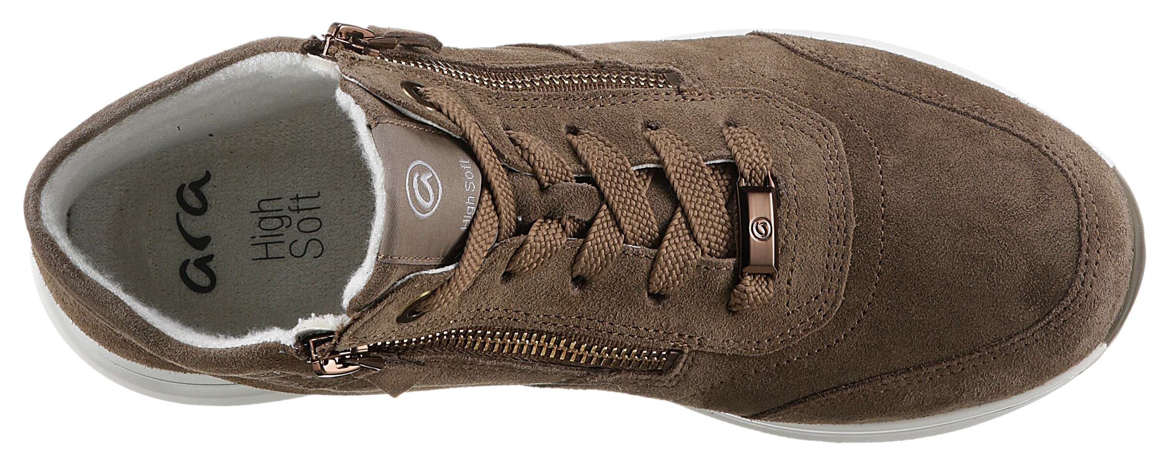 Baskets hautes ARA en marron