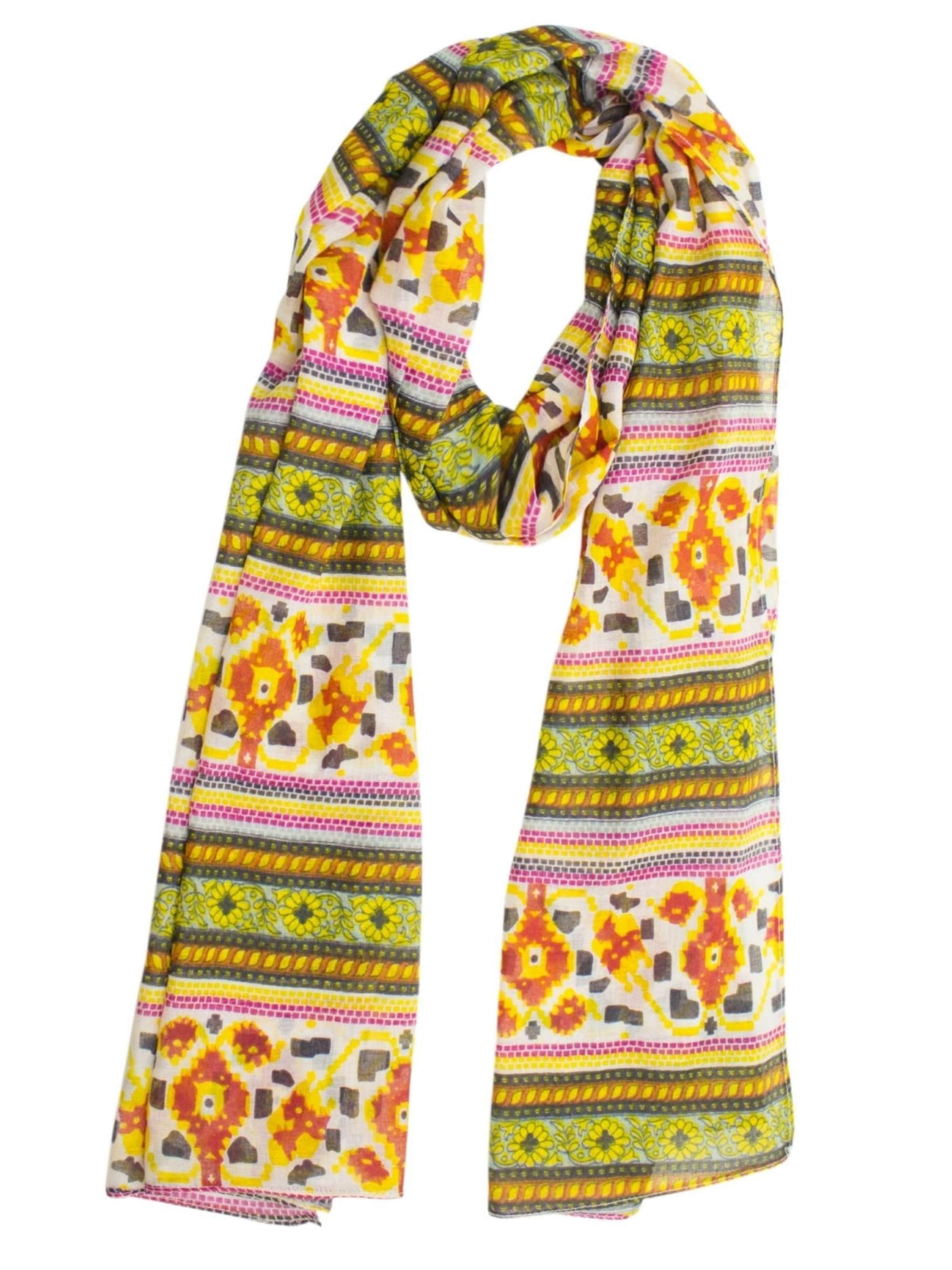 Sunsa Scarf 'Sunsa' in Green: front