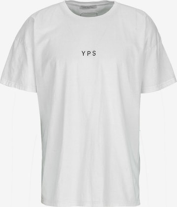 Young Poets T-shirt 'I'm a poet Arne 214' i vit: framsida