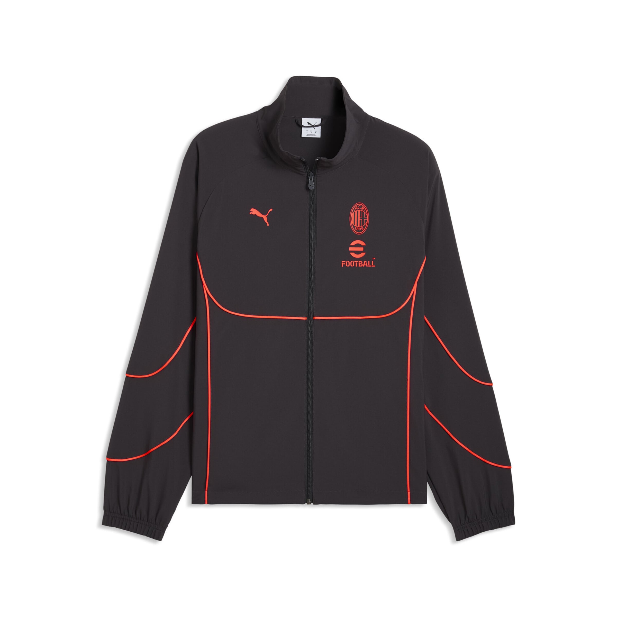 PUMA Trainingsjacke 'AC Milan' in Grau: Vorderseite
